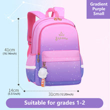 Load image into Gallery viewer, Waterproof Elementary School Bag 1-2-3-4-5-6 Grade Children Bag for 6-12 Years Old Decompression Primary Princess Backpack