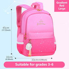 Load image into Gallery viewer, Waterproof Elementary School Bag 1-2-3-4-5-6 Grade Children Bag for 6-12 Years Old Decompression Primary Princess Backpack