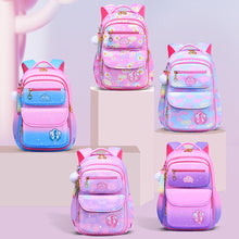 Load image into Gallery viewer, School Bag Kids Backpack Girls Princess Waterproof Children Elementary Shoulder Bag Backpack