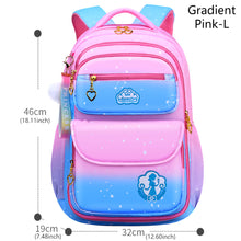 Load image into Gallery viewer, School Bag Kids Backpack Girls Princess Waterproof Children Elementary Shoulder Bag Backpack