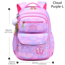 Load image into Gallery viewer, School Bag Kids Backpack Girls Princess Waterproof Children Elementary Shoulder Bag Backpack