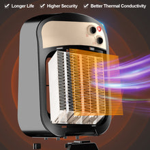 Load image into Gallery viewer, 1500W PTC Electric Heater EU UK 220V Fast Heated Electric Heating Stove Radiator Handy Warmer Machine Fan Home Winter Warmer