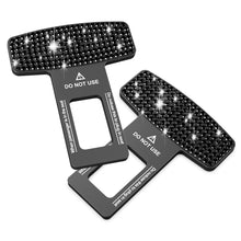 Load image into Gallery viewer, 2Pcs Bling Crystal Car Safety Belt Buckle Clip Car Seat Belt Stopper Plug Vehicle Mount Bottle Opener Universal Interior Accessories
