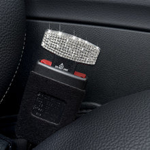 Load image into Gallery viewer, 2Pcs Bling Crystal Car Safety Belt Buckle Clip Car Seat Belt Stopper Plug Vehicle Mount Bottle Opener Universal Interior Accessories