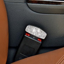 Load image into Gallery viewer, 2Pcs Bling Crystal Car Safety Belt Buckle Clip Car Seat Belt Stopper Plug Vehicle Mount Bottle Opener Universal Interior Accessories