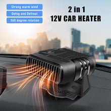 Load image into Gallery viewer, 2 IN 1 Car Heater 12V/24V Electric Cooling Heating Fan Portable Electric Dryer Windshield Demister Defroster Fan Car Ornaments