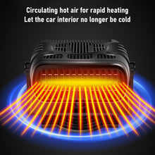 Load image into Gallery viewer, 2 IN 1 Car Heater 12V/24V Electric Cooling Heating Fan Portable Electric Dryer Windshield Demister Defroster Fan Car Ornaments