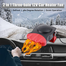 Load image into Gallery viewer, 12V150 Portable Auto Heater Defroster Demister Heater 360 Degree ABS Heating Cooling Fan For Cars Trucks Car Accessories