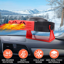 Load image into Gallery viewer, 12V150 Portable Auto Heater Defroster Demister Heater 360 Degree ABS Heating Cooling Fan For Cars Trucks Car Accessories