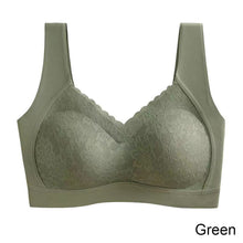 Load image into Gallery viewer, Women Lace Traceless Underwear Gathered Without Underwire Bra Soft Comfortable Solid Color Underwear