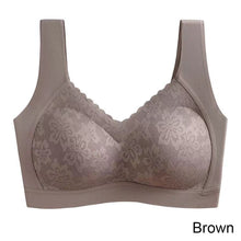 Load image into Gallery viewer, Women Lace Traceless Underwear Gathered Without Underwire Bra Soft Comfortable Solid Color Underwear