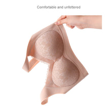 Load image into Gallery viewer, Women Lace Traceless Underwear Gathered Without Underwire Bra Soft Comfortable Solid Color Underwear