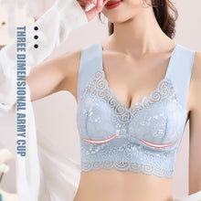 Load image into Gallery viewer, Women Lace Gathered Without Underwire Bra Tank Top Underwear Solid Color Soft Breathable Lingerie