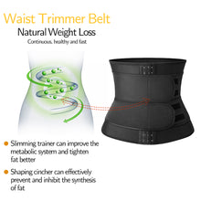 Load image into Gallery viewer, Abdominal Band Waistband Adjustable Three Row Buckle Belt Fat Burning Slimming Waistband for Men Women
