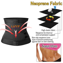 Load image into Gallery viewer, Abdominal Band Waistband Adjustable Three Row Buckle Belt Fat Burning Slimming Waistband for Men Women