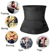 Load image into Gallery viewer, Abdominal Band Waistband Adjustable Three Row Buckle Belt Fat Burning Slimming Waistband for Men Women