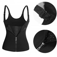Load image into Gallery viewer, Zipper Body Shaping Corset Adjustable Three Row Buckle Body Shaping Corset Comfortable Breathable Corset for Women