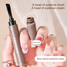 Load image into Gallery viewer, Natural Stereoscopic Eyebrow Cream Double Head Multifunctional Waterproof Sweatproof Non-smudging Eyebrow Cream Cosmetics