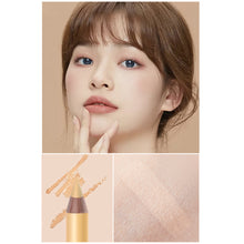 Load image into Gallery viewer, Wood Pole Concealer Pen Cover Dark Circles Spots Acne Marks Smooth Texture Face Concealer Pen Facial Makeup