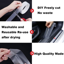 Load image into Gallery viewer, 3m/5m/10m Car Sticker 3D Carbon Fiber Auto Door Edge Protector Film Sill Trunk Body Anti Scratch Accessories Vinyl Stickers