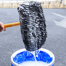 Load image into Gallery viewer, Three Section Telescopic Car Cleaning Brush Detailing Adjustable Wash Brush Telescoping Long Handle Cleaning Mop Chenille Broom Auto Accessories