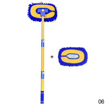Load image into Gallery viewer, Three Section Telescopic Car Cleaning Brush Detailing Adjustable Wash Brush Telescoping Long Handle Cleaning Mop Chenille Broom Auto Accessories