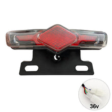 Load image into Gallery viewer, 12V/36V-60V Electric Bicycle Ebike Taillight Signal Rear Rack Lamp Tail Light Night Traffic Warning Light