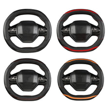 Load image into Gallery viewer, Car Steering Wheel Cover Carbon Fiber Four Seasons Steering Wheel Cover For Peugeot 3008 4008 5008