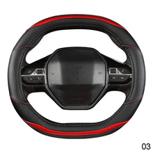 Load image into Gallery viewer, Car Steering Wheel Cover Carbon Fiber Four Seasons Steering Wheel Cover For Peugeot 3008 4008 5008