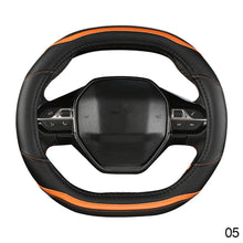 Load image into Gallery viewer, Car Steering Wheel Cover Carbon Fiber Four Seasons Steering Wheel Cover For Peugeot 3008 4008 5008