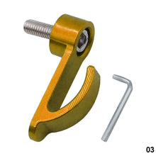 Load image into Gallery viewer, CNC Motorcycle Modified Upper Pump Side Hook E-bike UQI U+B Side Helmet Hook N1S Storage Hook Aluminum Alloy Pump Side Hook