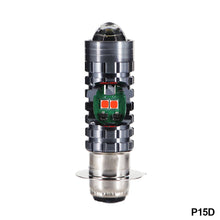 Load image into Gallery viewer, 12-80V LED Motorcycle Scooter Headlamp Head Light DRL High Low Fog Light With Four Modes H4 P15D BA20D