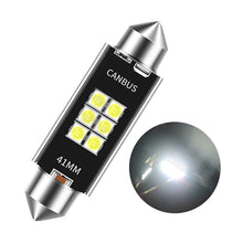 Load image into Gallery viewer, 1Pc 31MM 36MM 39MM 41MM 6LED Bulbs Canbus Festoon C5W 3030 Chip Car Interior Dome Light Reading Light 12V/24V