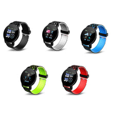 Load image into Gallery viewer, Smart Watch Men Women Heart Rate Blood Pressure Monitoring Fitness Sport racker Bluetooth Play Music Call 119 Smart Watch