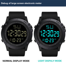 Load image into Gallery viewer, Men Sport Watch Multifunction Military Sports Watch Waterproof Luminous LED Digital Kids Watch Big Dial Student Electronic Watch