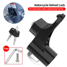 Load image into Gallery viewer, Universal Metal Motorcycle Helmet Lock Bike Handlebar Helmet Anti-theft Safety Lock Accessories