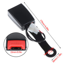 Load image into Gallery viewer, Universal Car Seat Belt Lock Auto Safety Seat Lock Seat Belt Buckle Socket Plug Connector Accessories with Signal Wire