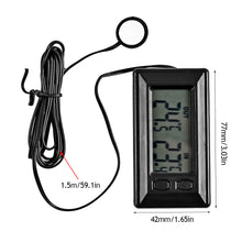 Load image into Gallery viewer, Car LCD Digital Display Indoor Outdoor Thermometer Meter Thermometers Inside and Outside With 1.5m Cable Auto Cars Tools Instrum