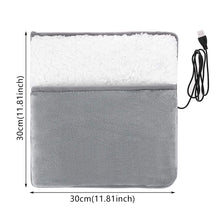 Load image into Gallery viewer, Warm Slippers Feet Warm Mat USB Electric Foot Warmer Winter Warm Foot Cover Hand Feet Heating Pads Home Office Use