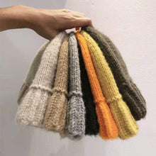 Load image into Gallery viewer, Versatile Knitting Wool Hat Fashion Retro Solid Color Knit Hat Soft Ear-protection Autumn Winter Woolen Hat