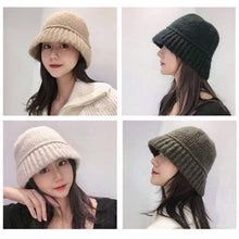 Load image into Gallery viewer, Versatile Knitting Wool Hat Fashion Retro Solid Color Knit Hat Soft Ear-protection Autumn Winter Woolen Hat