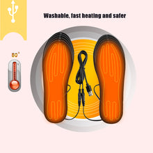 Load image into Gallery viewer, Winter Warm USB Heating Insole Washable Cuttable Heating Insole Convenient Intelligent Heating Insole