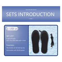 Load image into Gallery viewer, Winter Warm USB Heating Insole Washable Cuttable Heating Insole Convenient Intelligent Heating Insole