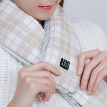 Load image into Gallery viewer, Graphene Electric Heating Scarf Winter Cold Proof Warm Plush Heating Scarf Portable Washable Heating Scarf for Women