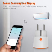 Load image into Gallery viewer, Tuya Smart Zigbee 3.0 Power Plug 16A EU Outlet 3680W Meter Remote Control Work With Zigbee2mqttt and Home Assistant Tuya Hub