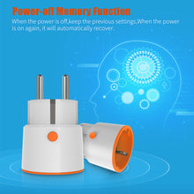 Load image into Gallery viewer, Tuya Smart Zigbee 3.0 Power Plug 16A EU Outlet 3680W Meter Remote Control Work With Zigbee2mqttt and Home Assistant Tuya Hub