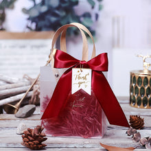 Load image into Gallery viewer, Multifunctional PVC Gift Bag Transparent Tote Bag Wedding Party Thanksgiving Day Valentine's Day Flower Gift Package Bag Shpping Makeup Bag