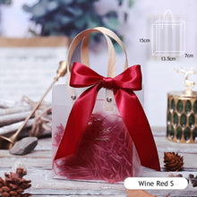 Load image into Gallery viewer, Multifunctional PVC Gift Bag Transparent Tote Bag Wedding Party Thanksgiving Day Valentine's Day Flower Gift Package Bag Shpping Makeup Bag