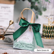 Load image into Gallery viewer, Multifunctional PVC Gift Bag Transparent Tote Bag Wedding Party Thanksgiving Day Valentine's Day Flower Gift Package Bag Shpping Makeup Bag