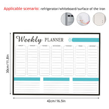 Load image into Gallery viewer, A3 Magnetic Weekly & Monthly Planner Whiteboard Fridge Magnet Flexible Daily Message Drawing Refrigerator Bulletin White Board